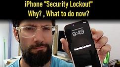 Iphone security lockout , explanation and how to fix it