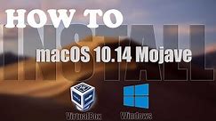 How to install macOs 10.14 Mojave on VirtualBox Windows 10