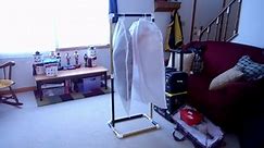 Make a portable, collapsible clothing rack from PVC for 10 dollars in under an hour