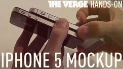 iPhone 5 mockup hands-on demo