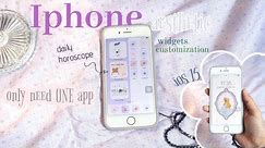 make your iphone 7 aesthetic + widgets customization (purple theme) 💜 / Janny