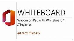 How to use Tablets with Microsoft Whiteboard - Quick Review