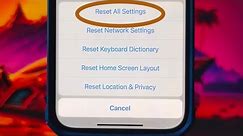 How to reset iPhone 15 settings to default