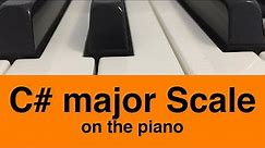 C# Major Scale Piano Tutorial✨