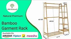 DIY How to Setup And Install Clothes Bamboo Garment Rack