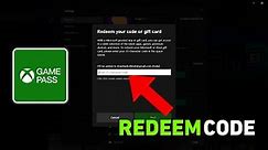 Xbox game pass Code Redeem | How to Redeem Game pass Code | Code Redeem Xbox game pass on PC