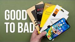 Testing Every Type of Screen Protector for iPhone 14 / 13: from terrible to good…