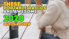 ✅ Best Portable Radios 2020 - FM/AM Radios