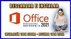 🚀✅ Como Descargar e Instalar Office 2021 Professional 100% activado de manera Legal 2024