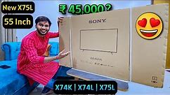 SONY Bravia 55 Inch Smart Google TV Unboxing & Review 🔥 Best 4k Smart TV 2023