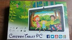 Kids Cartoon Tablet PC Unboxing & review 2019