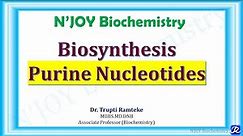 1: Purine Nucleotides: De novo synthesis | Nucleotide Metabolism | Biochemistry | @NJOYBiochemistry