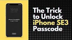 If you forget your iPhone SE 3 passcode | The trick to unlock the iPhone SE 3 passcode