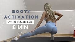 8 MIN BOOTY ACTIVATION - to grow your glutes with resistance band