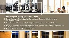 Removing and replacing your Milgard sliding glass door screen