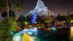 [4K] 2016 Matterhorn Bobsleds ride at Night! (Bobsled Attraction) Fantasyland Side - Disneyland POV