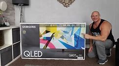 2020 Samsung Q80T (QLED TV) unboxing,wall mounting & demo with 4K HDR,Gaming & speakers