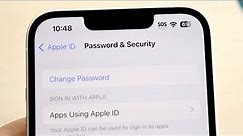 How To Change iCloud Password!