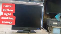 170S4 Lcd Monitor Power Button Light Blinking Orange - No Display/17 inch lcd not turning on/repair