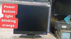 170S4 Lcd Monitor Power Button Light Blinking Orange - No Display/17 inch lcd not turning on/repair