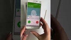 Samsung Galaxy Note 4 incoming call with stylus ( Original ringtone )