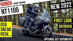 NEW 2022 Honda NT1100 Quick Review: Specs & Features | USA Sneak Peek @ New Sport Touring Motorcycle