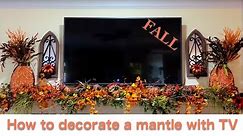 How to decorate a fireplace mantle with a TV