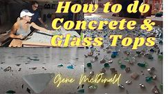 How to place Glass in Concrete Countertops