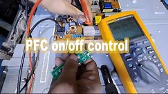 Installing a universal tv board and control the PFC