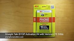 Straight Talk BYOP Activation Kit with Verizon LTE SIMs