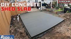 How to Pour a Concrete Slab for your Shed!