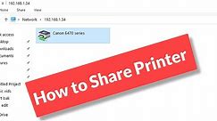 How to Share Printer on Windows 11