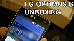 Sprint LG Optimus G unboxing review