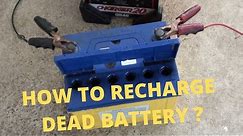 How To Restore (Recharge) A Dead Car Battery?