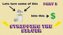 Stripping Silver Plate Salt Water Method