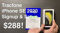 Tracfone iPhone SE 2020 Signup & Setup - $199 (Black Friday)!