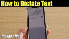 How to Dictate Text on iPhone 11 / XS / 11 Pro Max