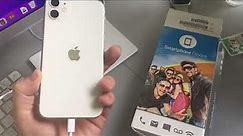 Unlocked IPhone 11 White 128GB Refurbished unboxing sold by Newegg