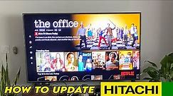 Hitachi TV: How to Update