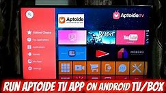 Install Aptoide TV App on Android TV / Box