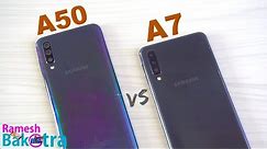 Samsung Galaxy A50 vs Galaxy A7 2018 SpeedTest and Camera Comparison