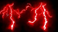 Intense Red Thunderstorm Flashing Lightning 10+ Hours 4K Long Screensaver || Wallpaper || Background