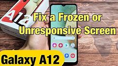 Galaxy A12: How to Fix or Restart a Frozen or Unresponsive Screen