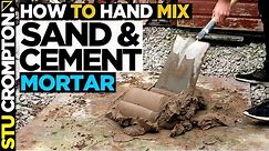 How to Mix Sand and Cement for bricklaying step by step