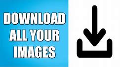 How to Download ALL Images From a Website at once!