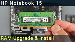HP Notebook 15 RAM Upgrade & Install: Step-by-Step DIY Guide