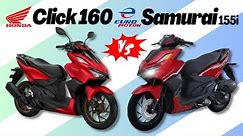 Honda Click 160 vs Euro Samurai 155i | Side by Side Comparison | Specs & Price | 2023 Philippines