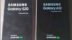 Reboot test - Samsung S20 [liveboot] vs. Samsung A12 [bootloader unlocked] #samsung #boot #root