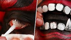 Demon Hannya Makeup Transformation | Halloween Makeup Tutorial