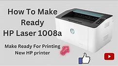 Hp Laser 1008a Printer Installation | How to install HP Printer #hp #hpprinter
